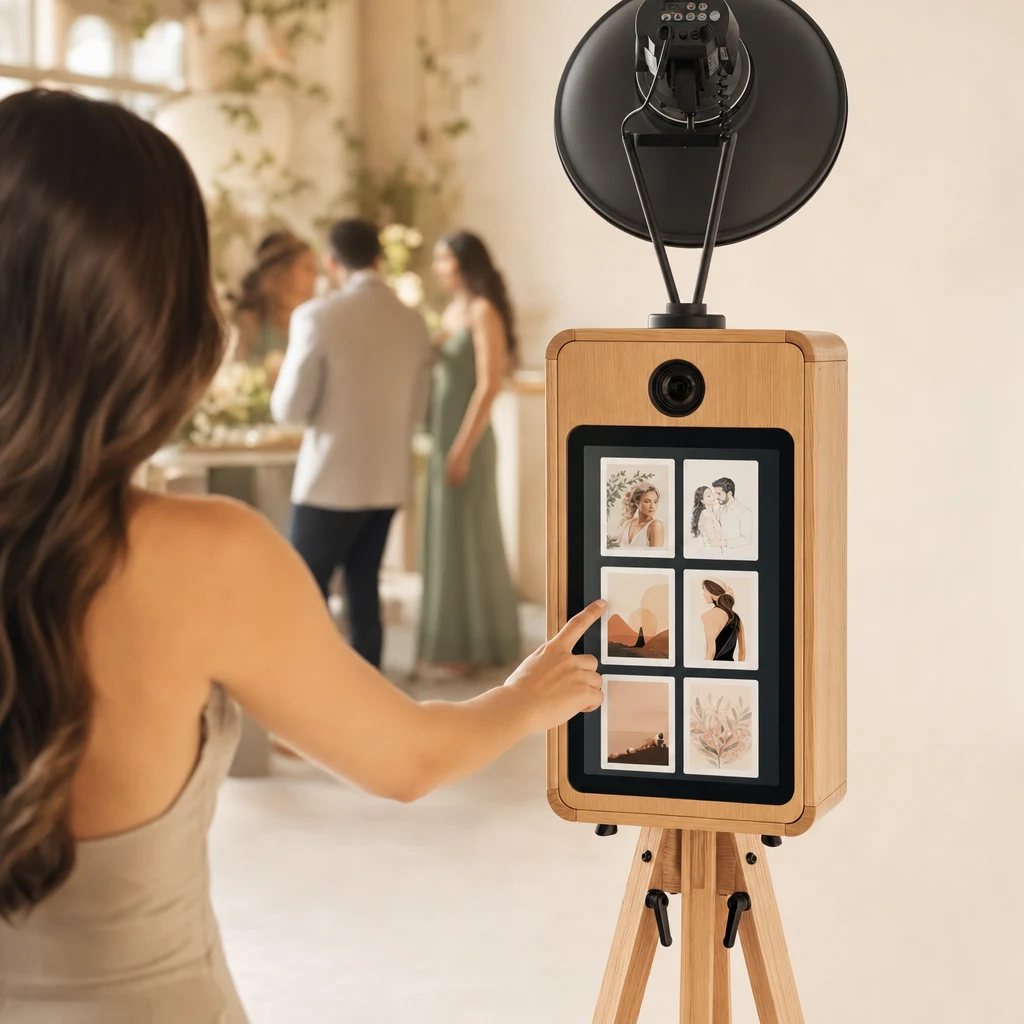 AI Booth style-selection interface suited to a premium Sandton event